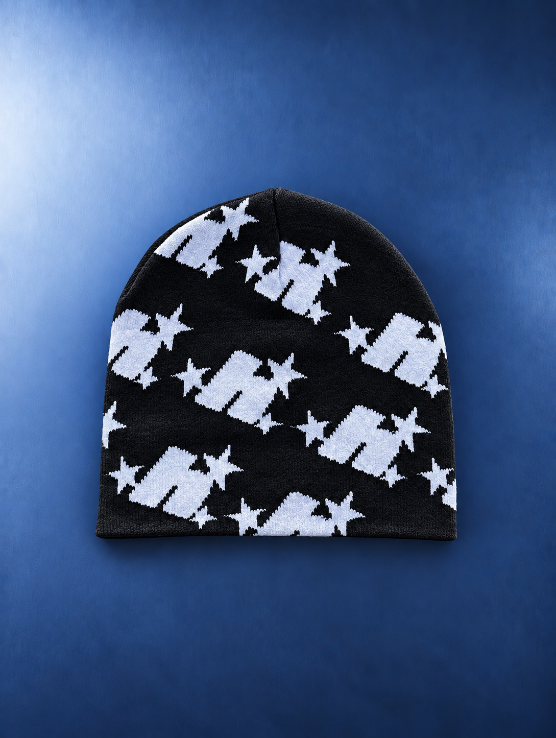 Black Beanie White H Logo