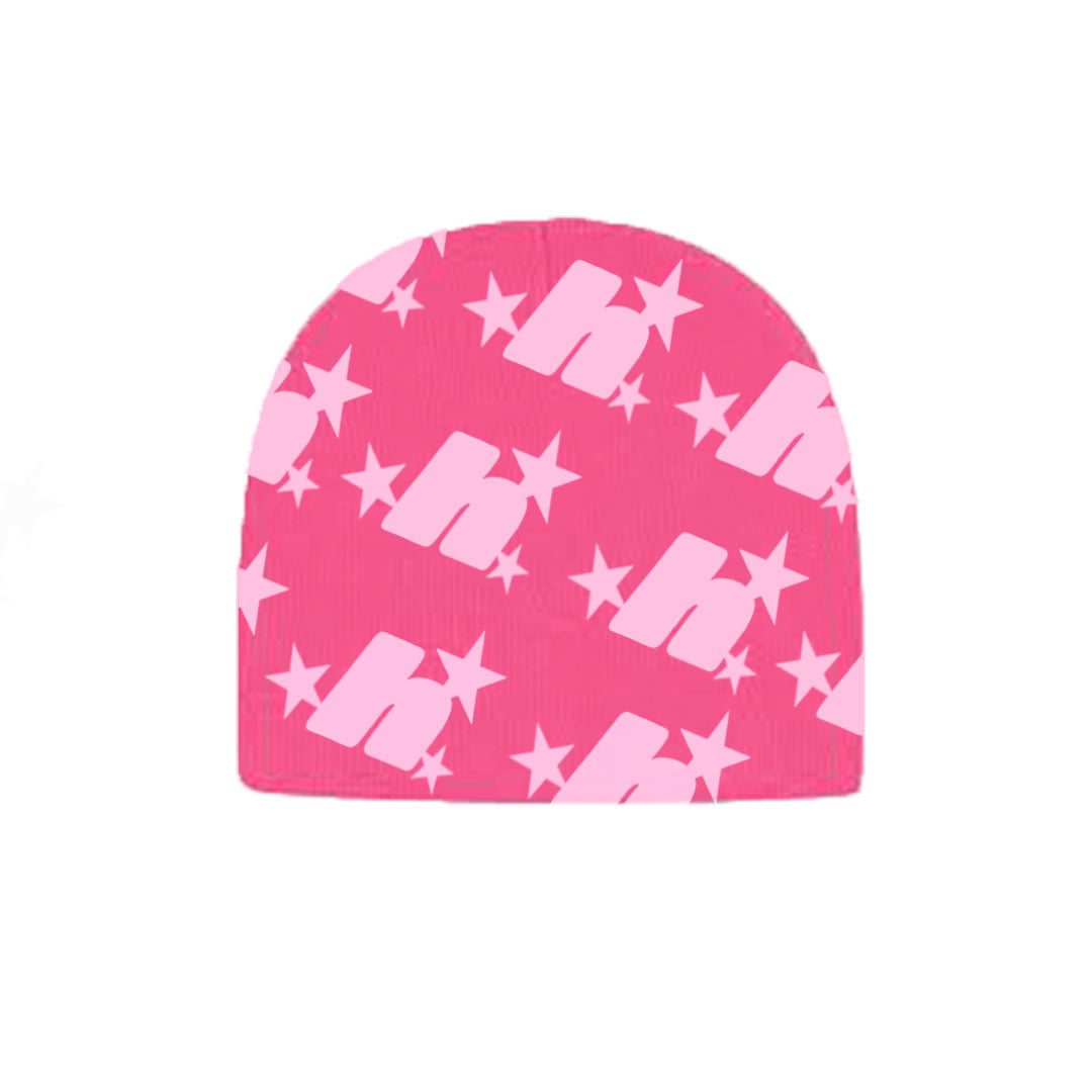 BUBBLEGUM MULTI LOGO BEANIE